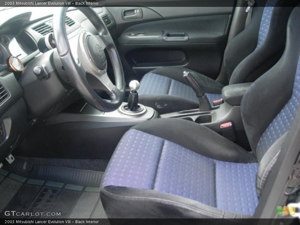 Black Interior Photo for the 2003 Mitsubishi Lancer Evolution VIII #49363846