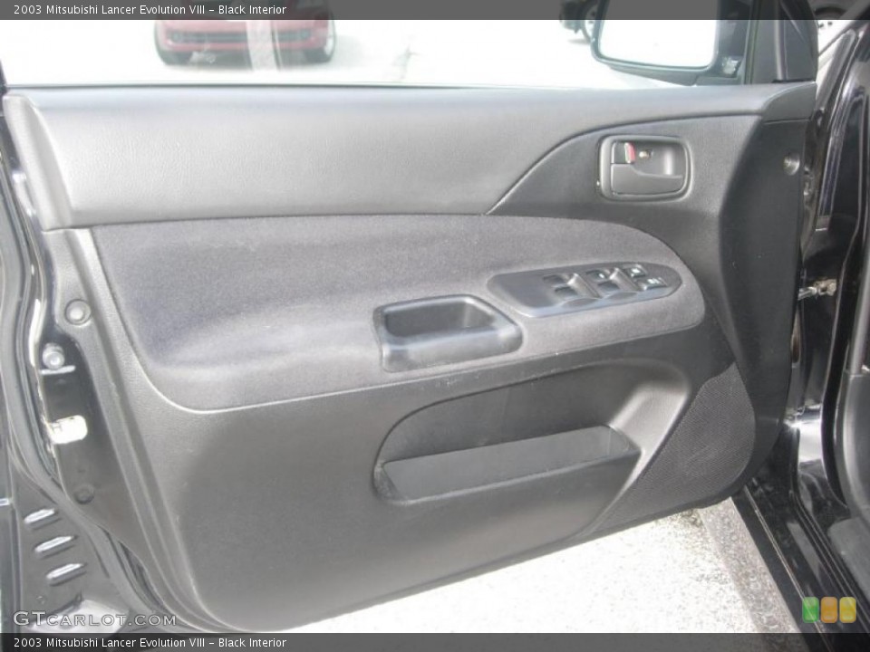 Black Interior Door Panel for the 2003 Mitsubishi Lancer Evolution VIII #49363949
