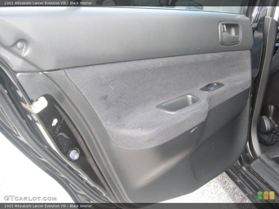 Black Interior Door Panel for the 2003 Mitsubishi Lancer Evolution VIII #49363961