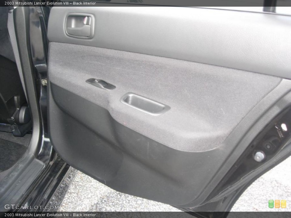 Black Interior Door Panel for the 2003 Mitsubishi Lancer Evolution VIII #49363991