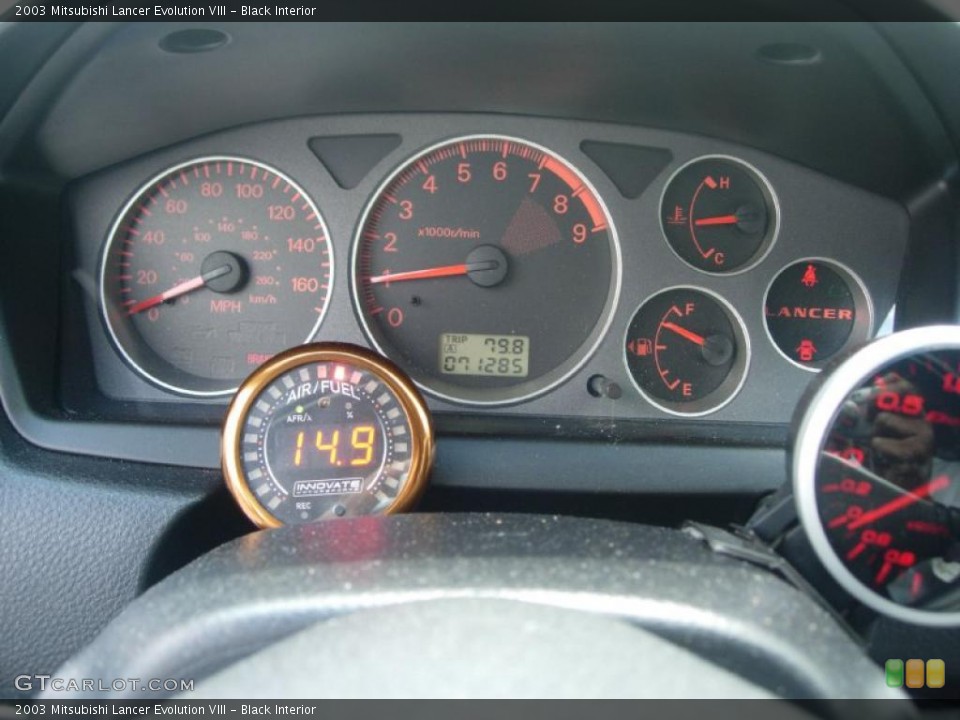 Black Interior Gauges for the 2003 Mitsubishi Lancer Evolution VIII #49364003