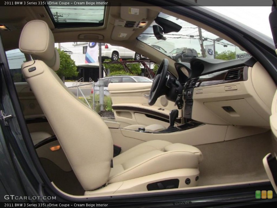 Cream Beige Interior Photo for the 2011 BMW 3 Series 335i xDrive Coupe #49364420