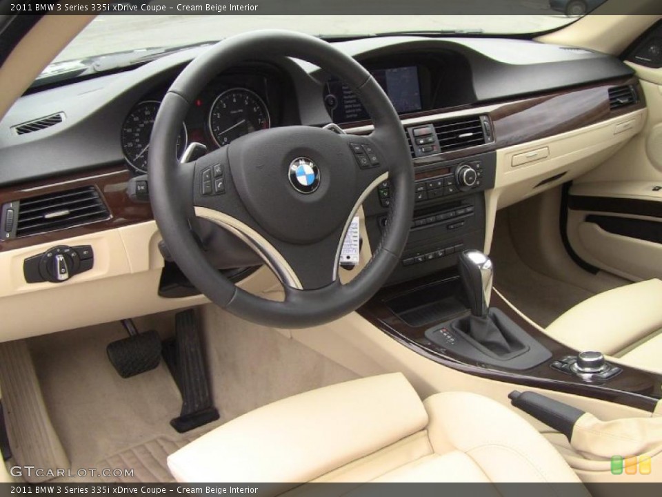 Cream Beige Interior Prime Interior for the 2011 BMW 3 Series 335i xDrive Coupe #49364447