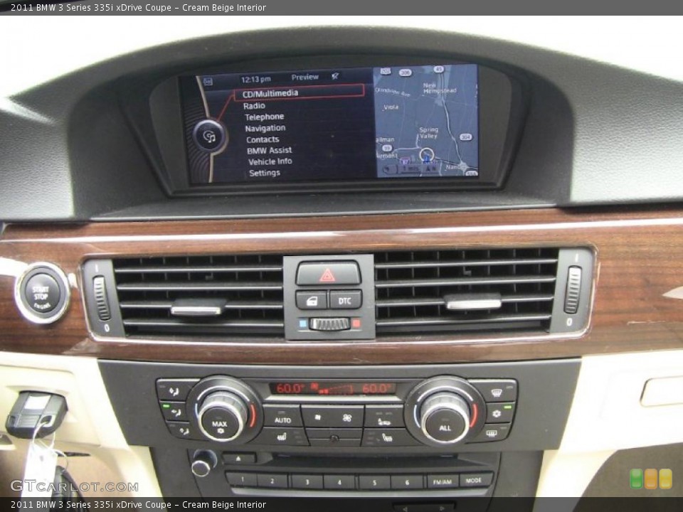 Cream Beige Interior Navigation for the 2011 BMW 3 Series 335i xDrive Coupe #49364462