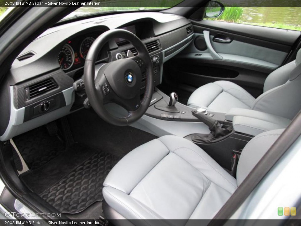Silver Novillo Leather Interior Photo for the 2008 BMW M3 Sedan #49364672