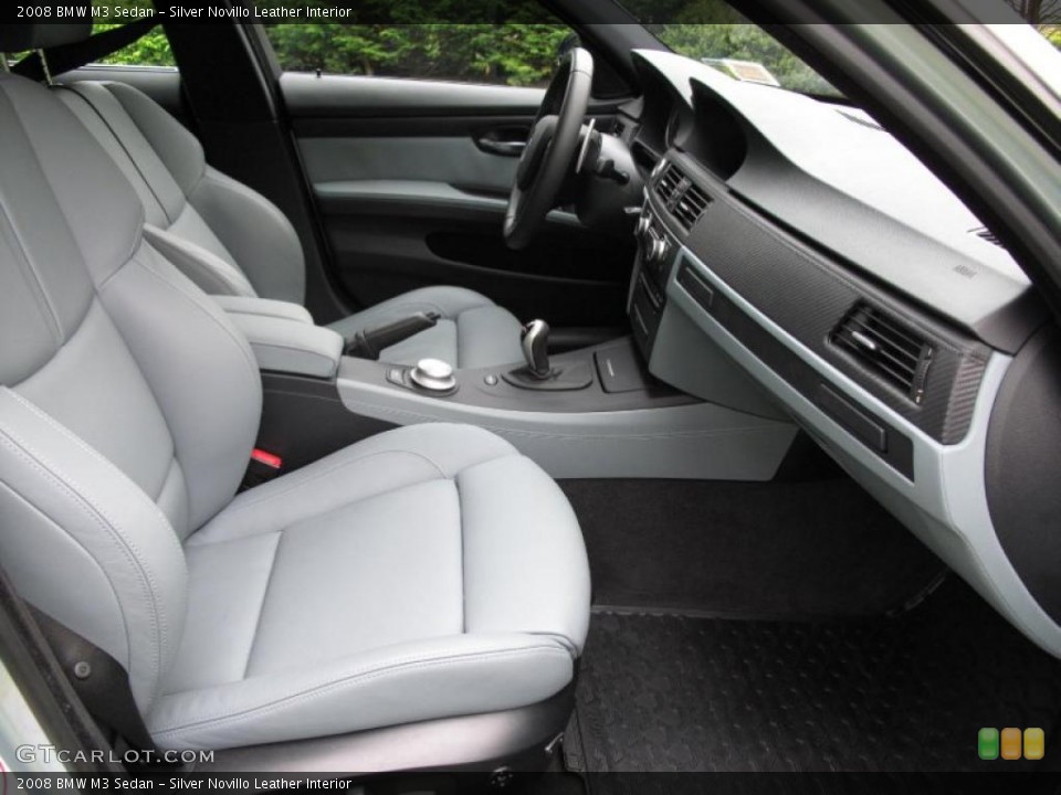 Silver Novillo Leather Interior Photo for the 2008 BMW M3 Sedan #49364768