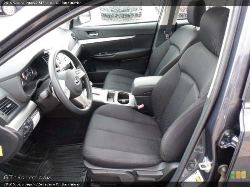 Off Black Interior Photo for the 2010 Subaru Legacy 2.5i Sedan #49368680