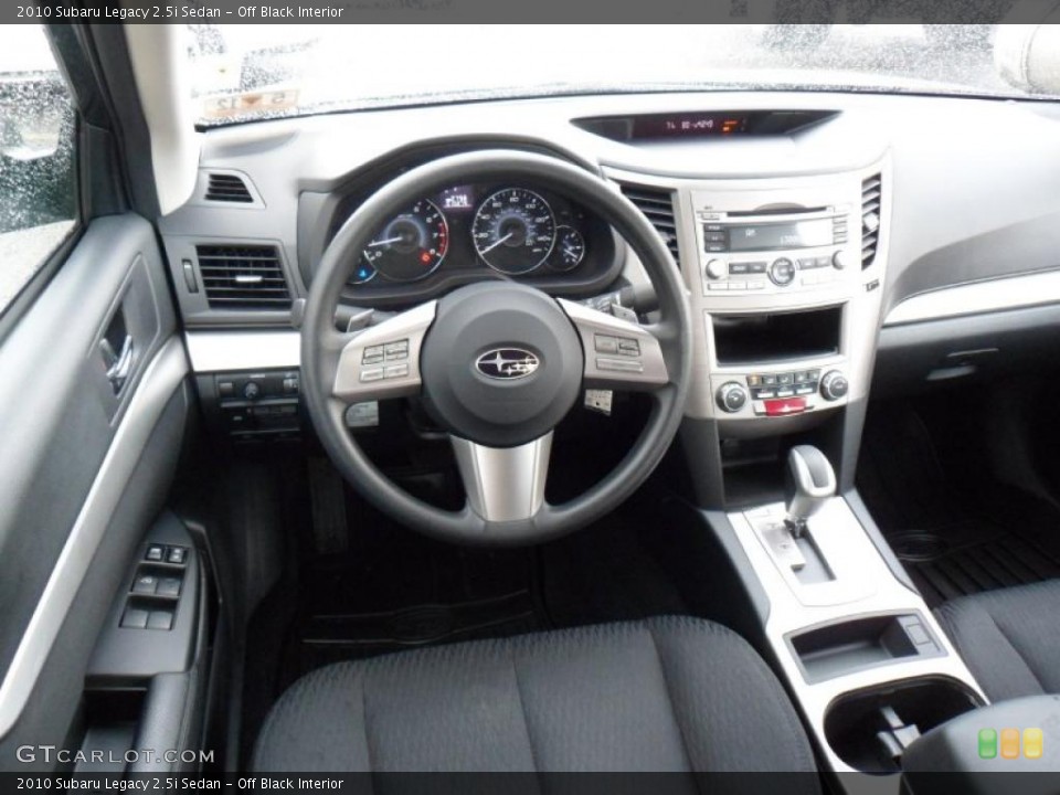 Off Black Interior Dashboard for the 2010 Subaru Legacy 2.5i Sedan #49368710