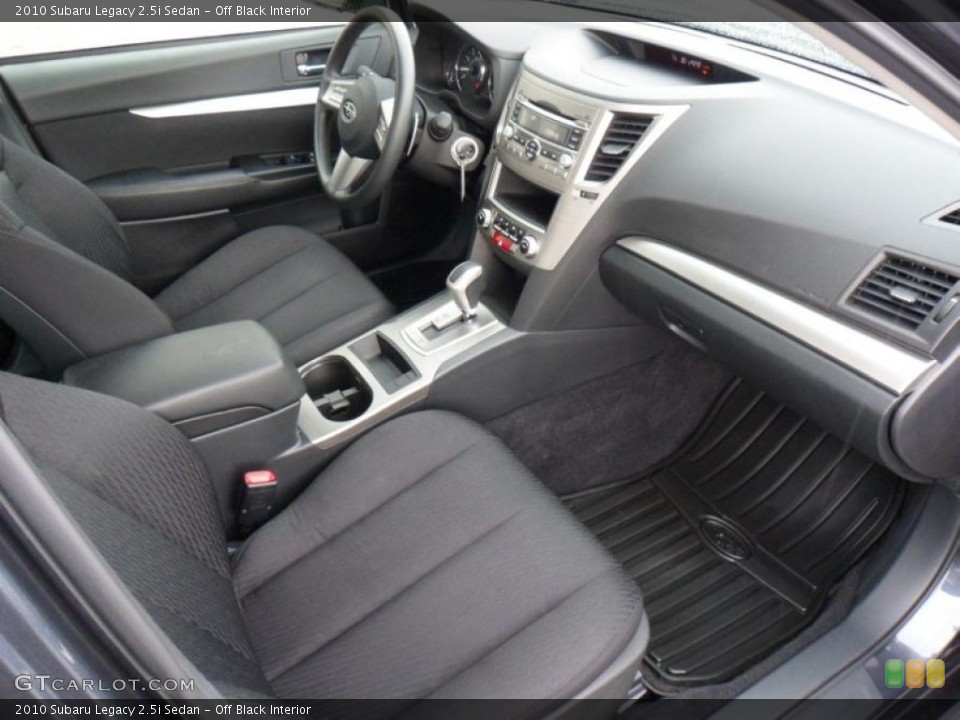Off Black Interior Photo for the 2010 Subaru Legacy 2.5i Sedan #49368725