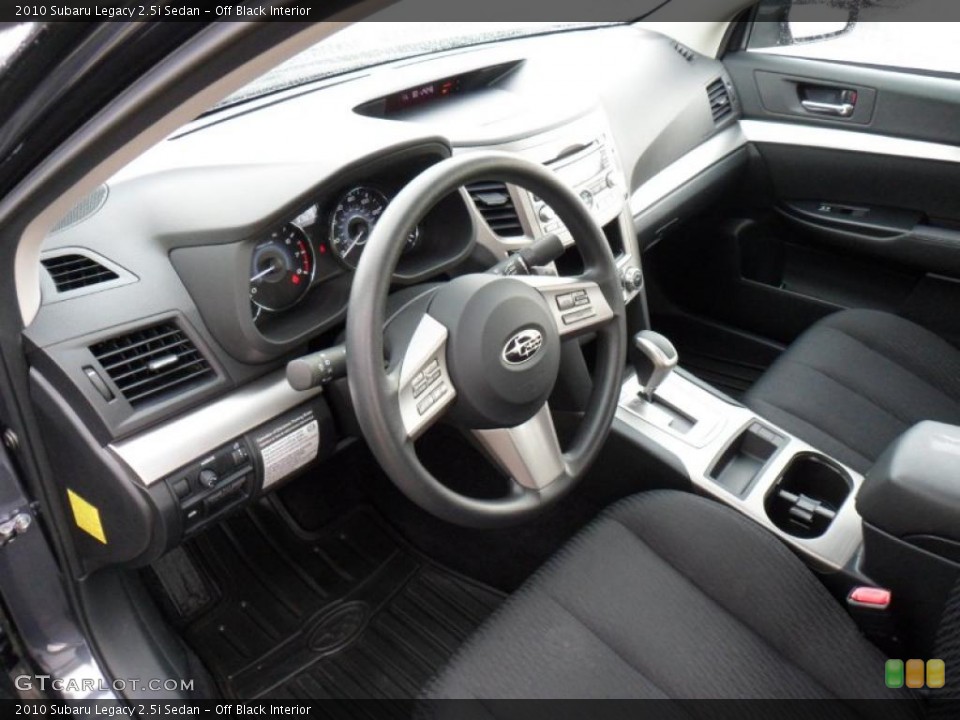 Off Black Interior Photo for the 2010 Subaru Legacy 2.5i Sedan #49368845