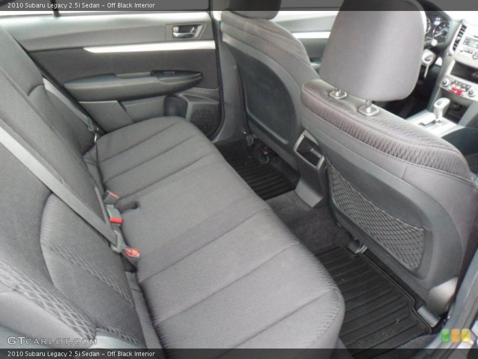 Off Black Interior Photo for the 2010 Subaru Legacy 2.5i Sedan #49368887
