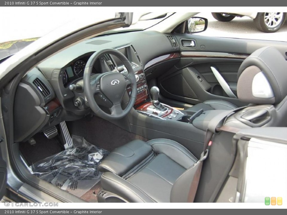 Graphite Interior Photo for the 2010 Infiniti G 37 S Sport Convertible #49369385