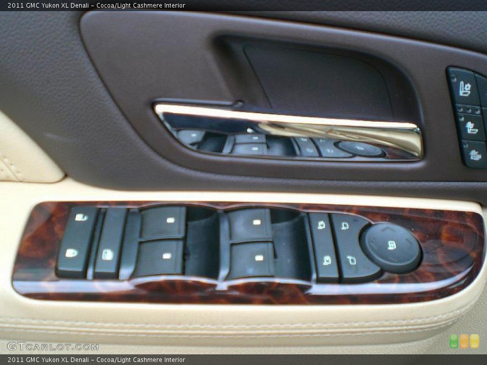 Cocoa/Light Cashmere Interior Controls for the 2011 GMC Yukon XL Denali #49370339