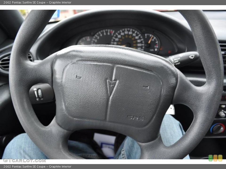 Graphite Interior Steering Wheel for the 2002 Pontiac Sunfire SE Coupe #49370366