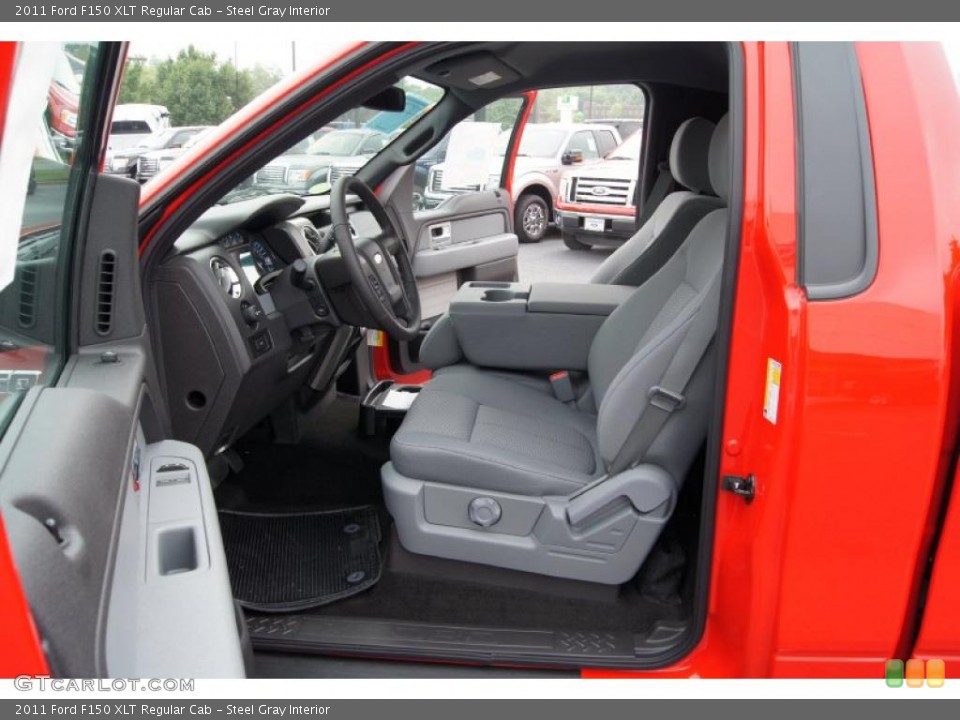 Steel Gray Interior Photo for the 2011 Ford F150 XLT Regular Cab #49370756