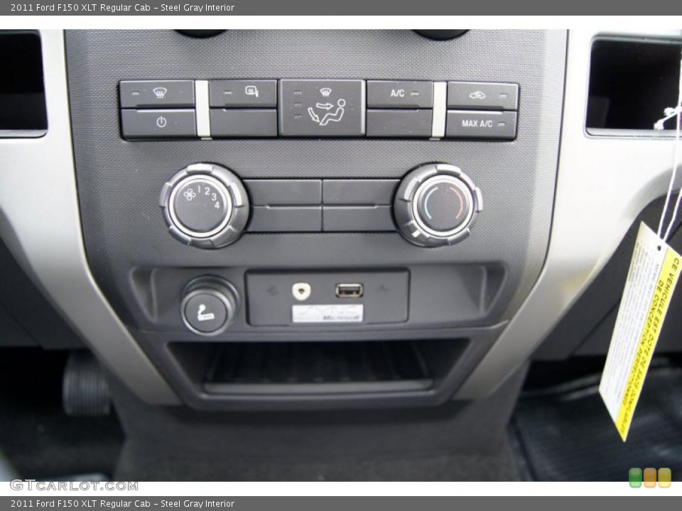 Steel Gray Interior Controls for the 2011 Ford F150 XLT Regular Cab #49371044