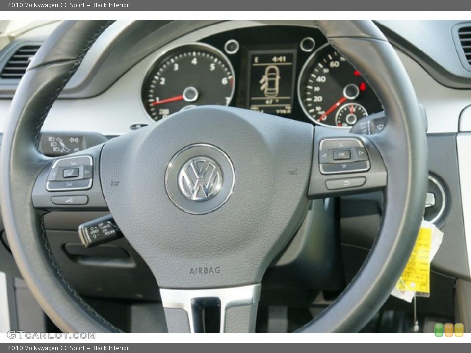 Black Interior Steering Wheel for the 2010 Volkswagen CC Sport #49373449