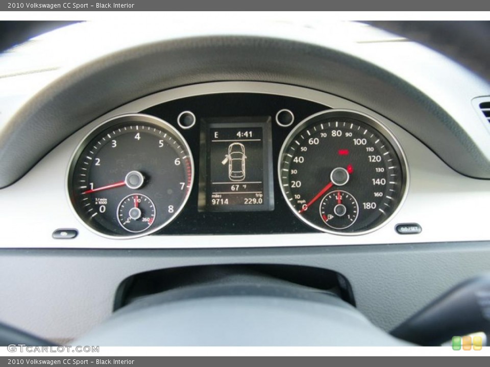 Black Interior Gauges for the 2010 Volkswagen CC Sport #49373522
