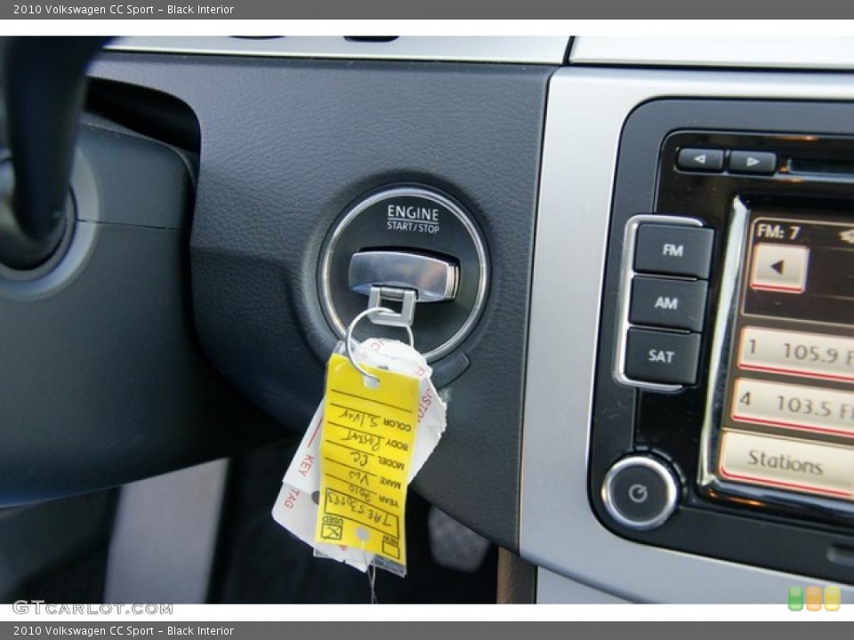 Black Interior Controls for the 2010 Volkswagen CC Sport #49373573