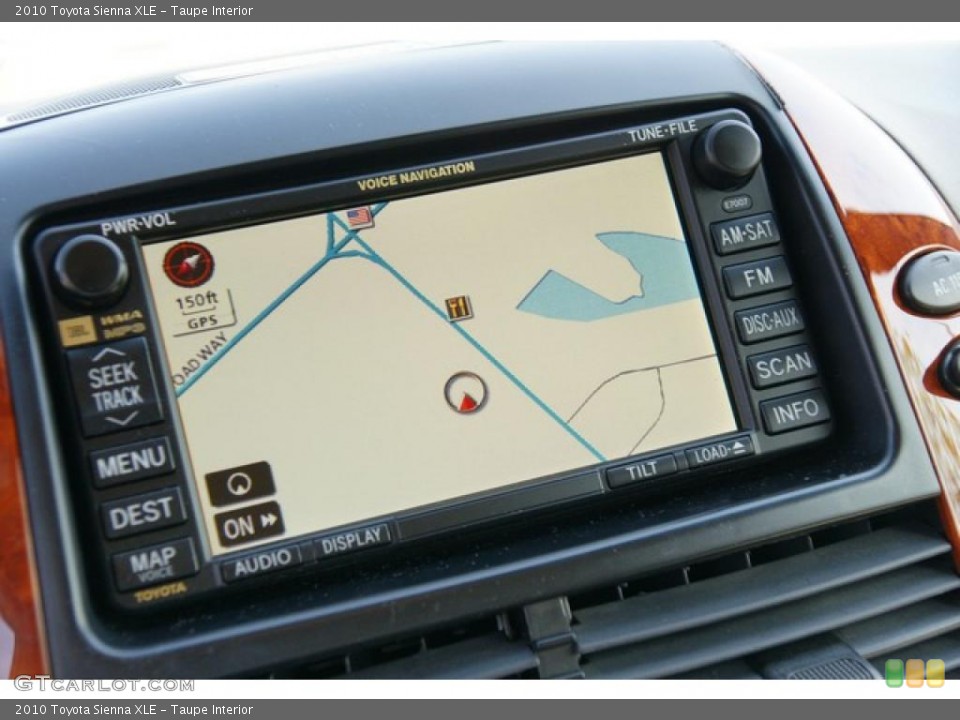 Taupe Interior Navigation for the 2010 Toyota Sienna XLE #49374287