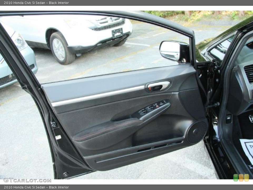 Black Interior Door Panel for the 2010 Honda Civic Si Sedan #49378070