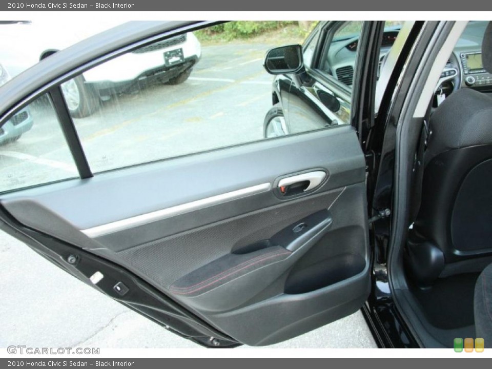 Black Interior Door Panel for the 2010 Honda Civic Si Sedan #49378085