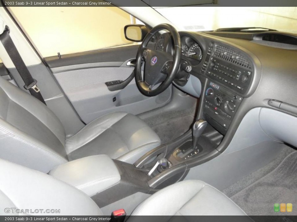 Charcoal Grey Interior Photo for the 2003 Saab 9-3 Linear Sport Sedan #49378574