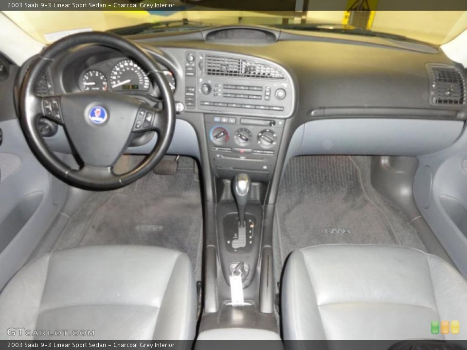 Charcoal Grey Interior Dashboard for the 2003 Saab 9-3 Linear Sport Sedan #49378703