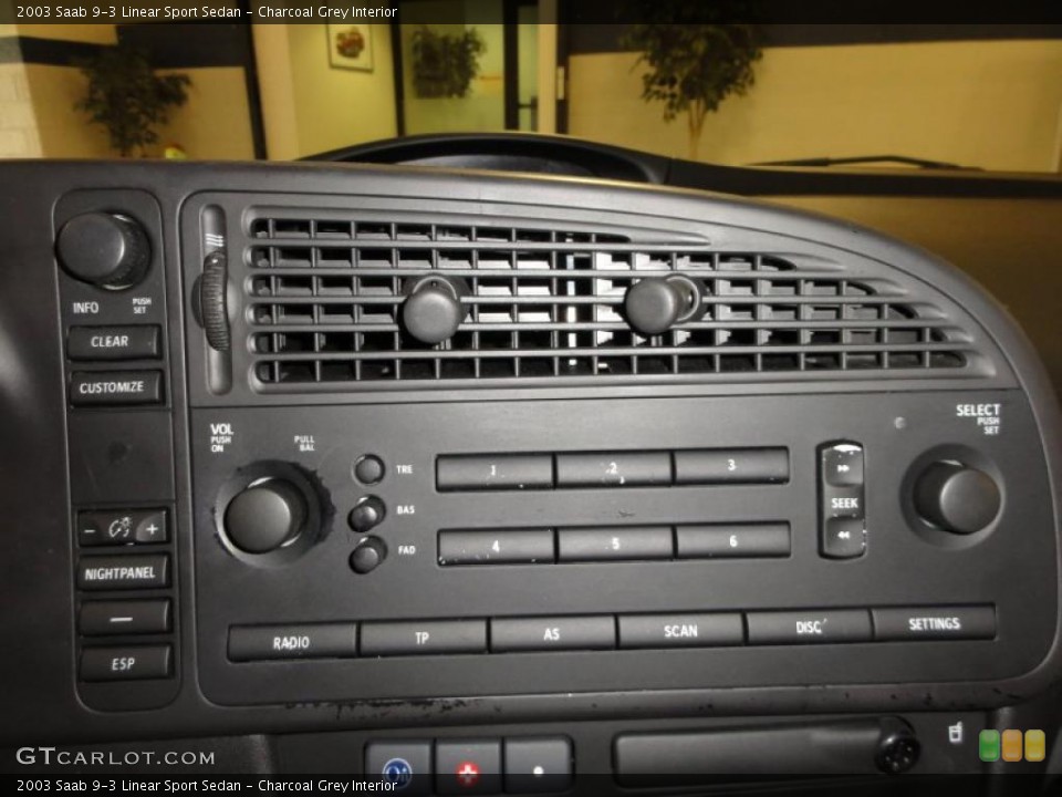 Charcoal Grey Interior Controls for the 2003 Saab 9-3 Linear Sport Sedan #49378790
