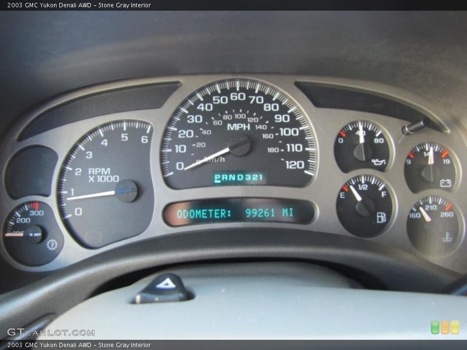 Stone Gray Interior Gauges for the 2003 GMC Yukon Denali AWD #49379846