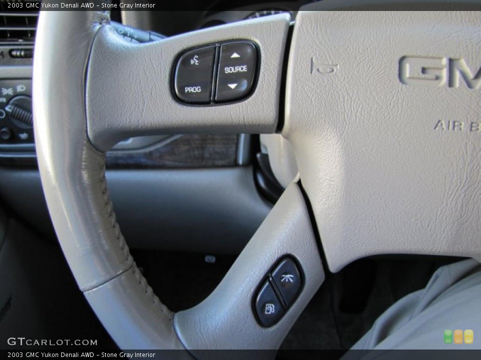 Stone Gray Interior Controls for the 2003 GMC Yukon Denali AWD #49379876