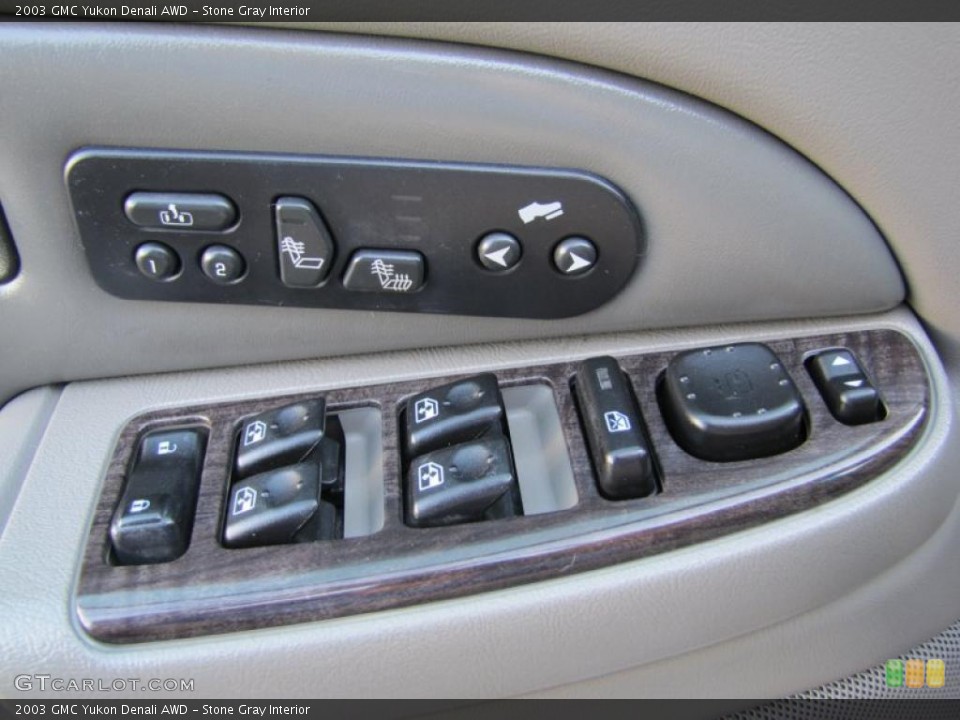 Stone Gray Interior Controls for the 2003 GMC Yukon Denali AWD #49379921