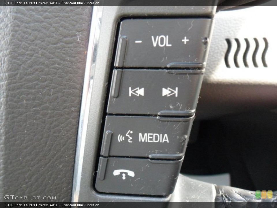 Charcoal Black Interior Controls for the 2010 Ford Taurus Limited AWD #49380437