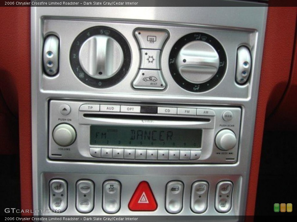 Dark Slate Gray/Cedar Interior Controls for the 2006 Chrysler Crossfire Limited Roadster #49381985