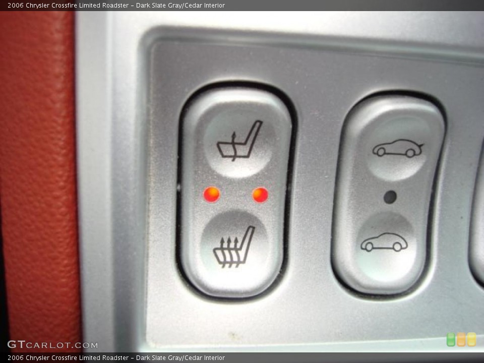 Dark Slate Gray/Cedar Interior Controls for the 2006 Chrysler Crossfire Limited Roadster #49382015