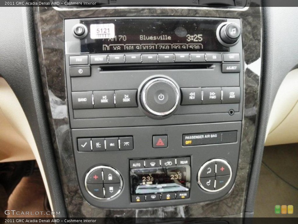 Cashmere Interior Controls for the 2011 GMC Acadia Denali AWD #49382627