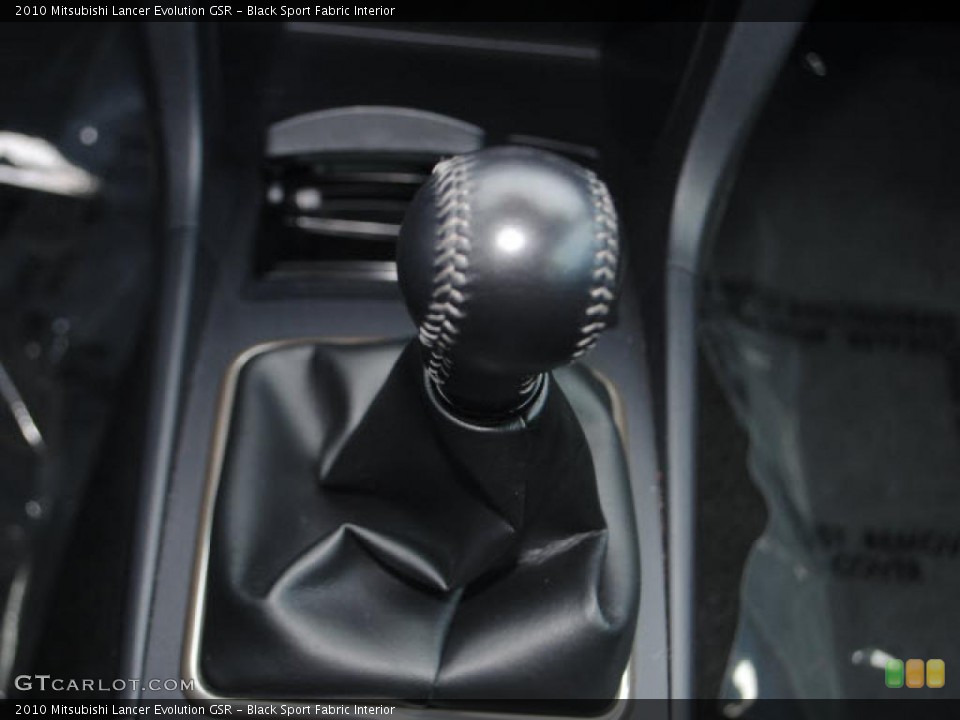 Black Sport Fabric Interior Transmission for the 2010 Mitsubishi Lancer Evolution GSR #49383335