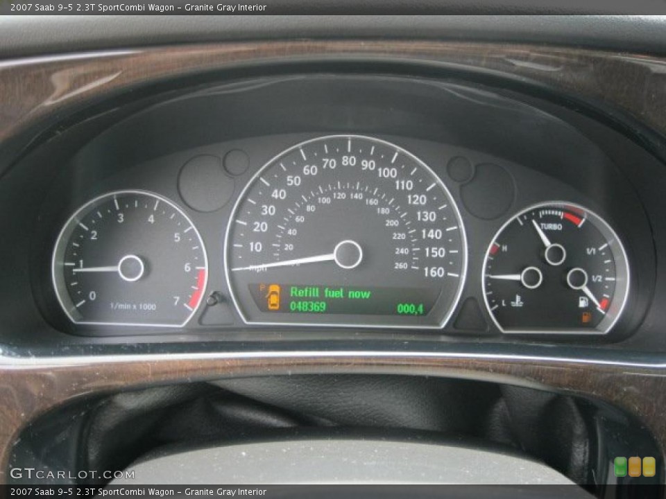 Granite Gray Interior Gauges for the 2007 Saab 9-5 2.3T SportCombi Wagon #49383803