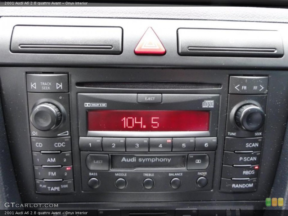 Onyx Interior Controls for the 2001 Audi A6 2.8 quattro Avant #49385823
