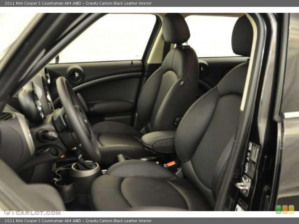 Gravity Carbon Black Leather Interior Photo for the 2011 Mini Cooper S Countryman All4 AWD #49386012
