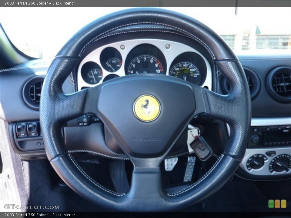 Black Interior Steering Wheel for the 2003 Ferrari 360 Spider #49391219
