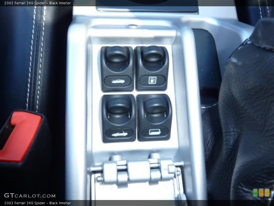 Black Interior Controls for the 2003 Ferrari 360 Spider #49391306