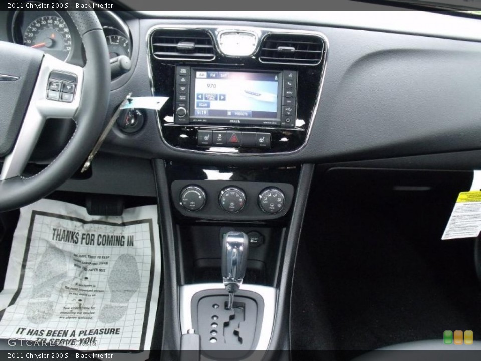 Black Interior Dashboard for the 2011 Chrysler 200 S #49394360