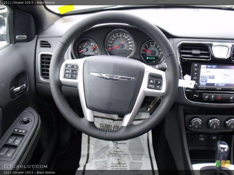 Black Interior Steering Wheel for the 2011 Chrysler 200 S #49394375