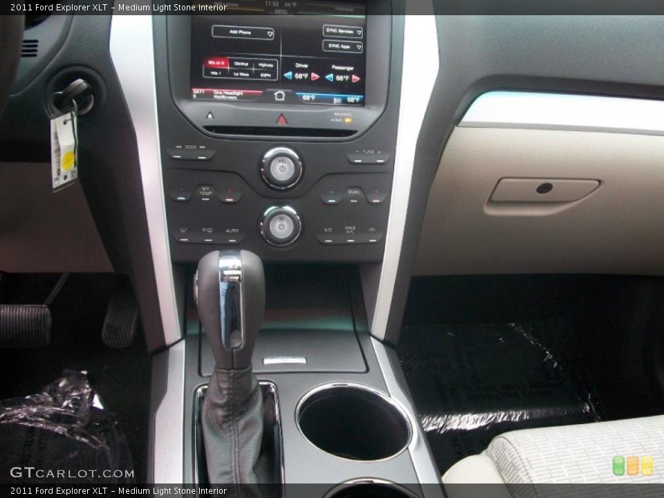 Medium Light Stone Interior Controls for the 2011 Ford Explorer XLT #49395416