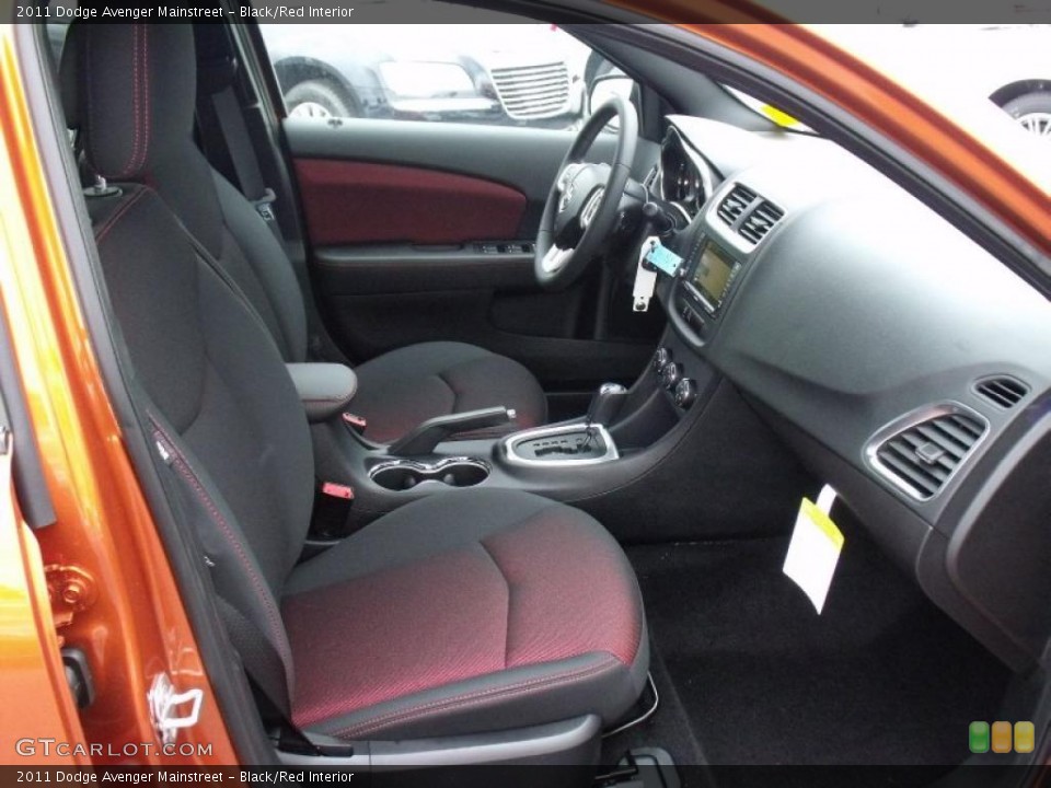 Black/Red Interior Photo for the 2011 Dodge Avenger Mainstreet #49395677