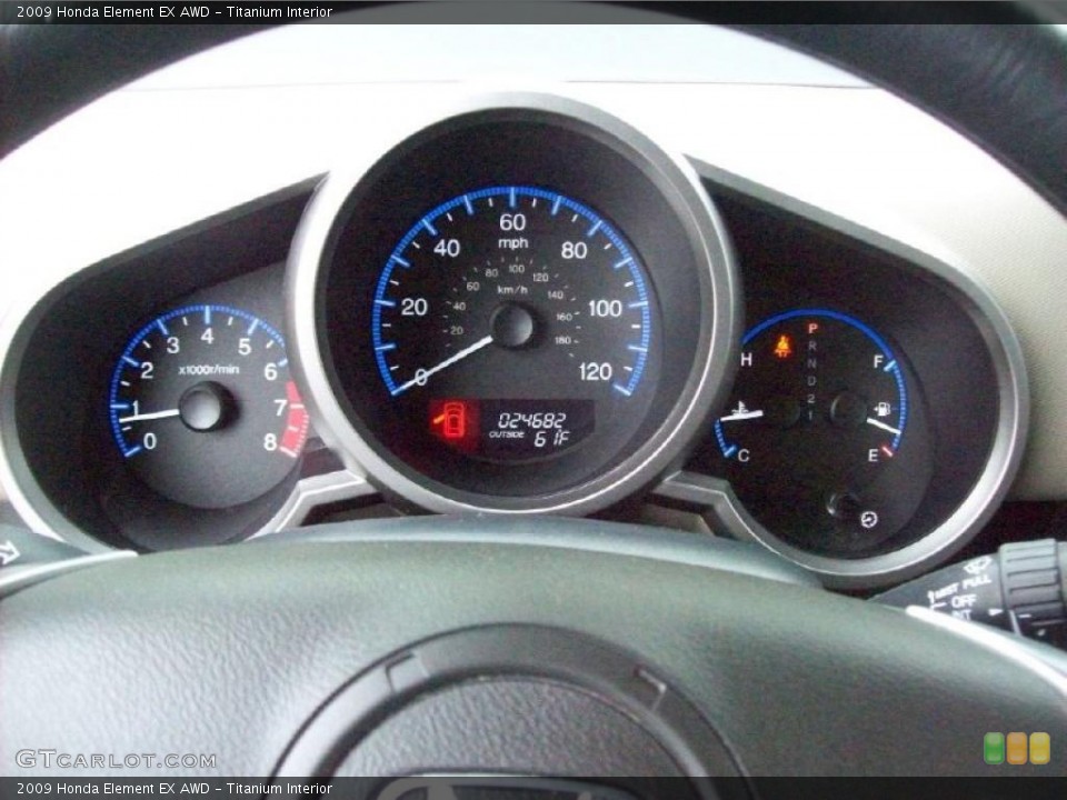 Titanium Interior Gauges for the 2009 Honda Element EX AWD #49395803