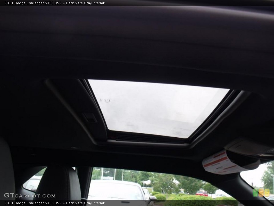 Dark Slate Gray Interior Sunroof for the 2011 Dodge Challenger SRT8 392 #49396277