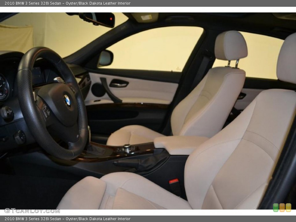 Oyster/Black Dakota Leather Interior Photo for the 2010 BMW 3 Series 328i Sedan #49396742