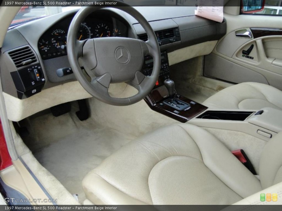 Parchment Beige Interior Prime Interior for the 1997 Mercedes-Benz SL 500 Roadster #49397036